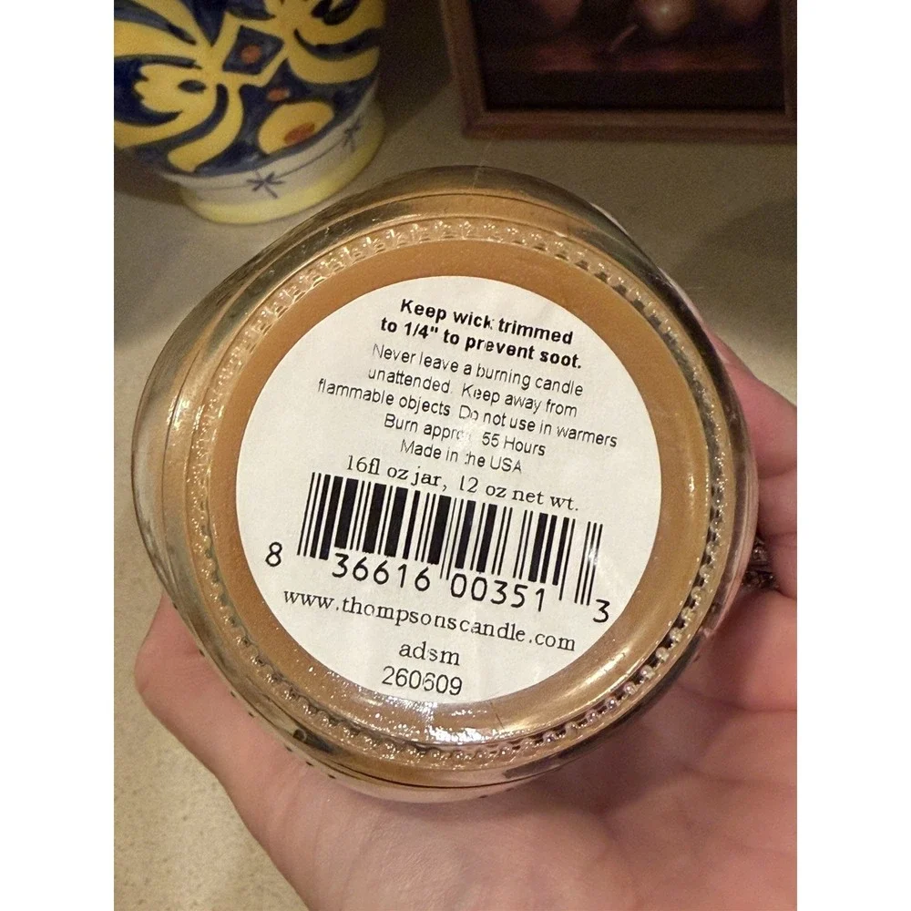 Thompson's Candle Co Apple Dumpling Mason Jar Candles Tennessee Smoky Mountains
